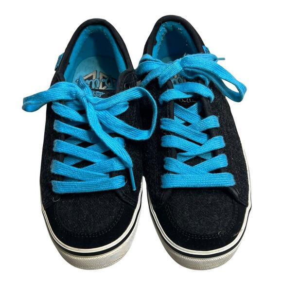 VANS OFF THE WALL Women’s Dollin Skate Shoe Sneakers - Black / Blue - 7.5 - Picture 2 of 9